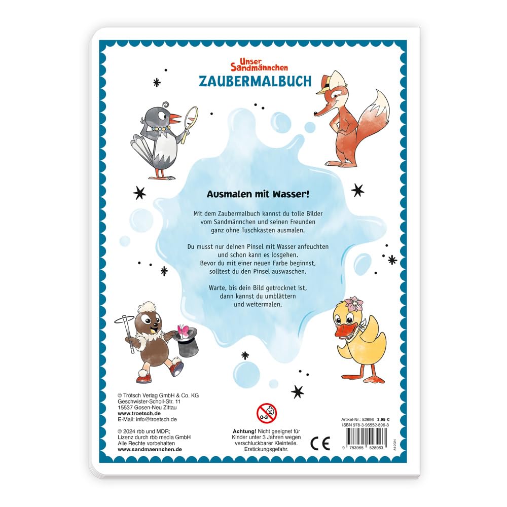 Trötsch Malbuch Unser Sandmännchen Zaubermalbuch: Malbuch Ausmalbuch