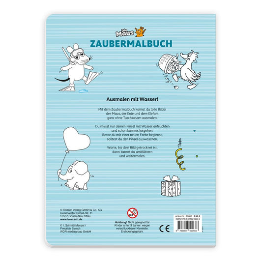 Trötsch Malbuch Die Maus Zaubermalbuch: Malbuch Ausmalbuch (Unser Sandmännchen)