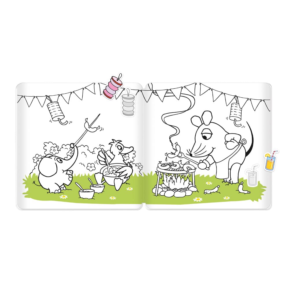Trötsch Die Maus Stickermalbuch Malbuch mit Stickern