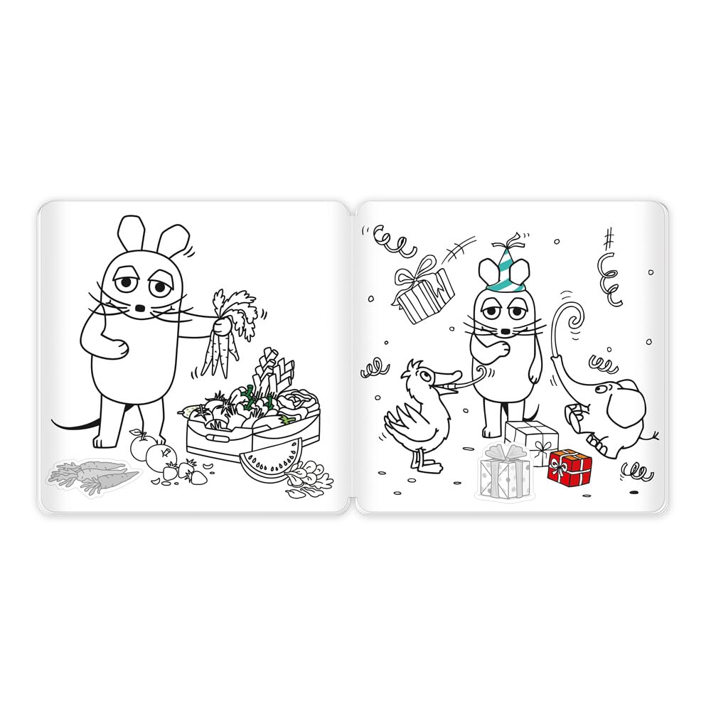 Trötsch Die Maus Stickermalbuch Malbuch mit Stickern