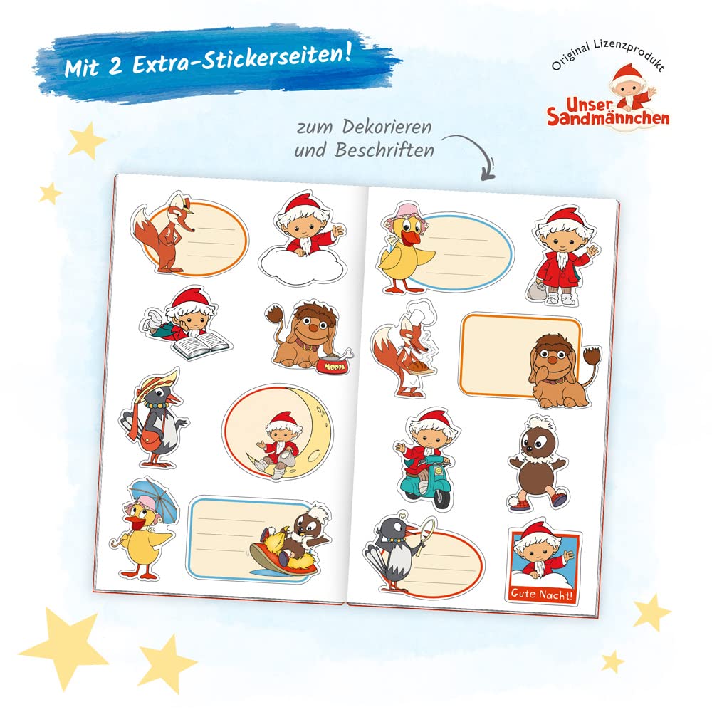 Trötsch Unser Sandmännchen Malbuch Ausmalbuch mit Stickern: Beschäftigungsbuch Ausmalbuch Malbuch