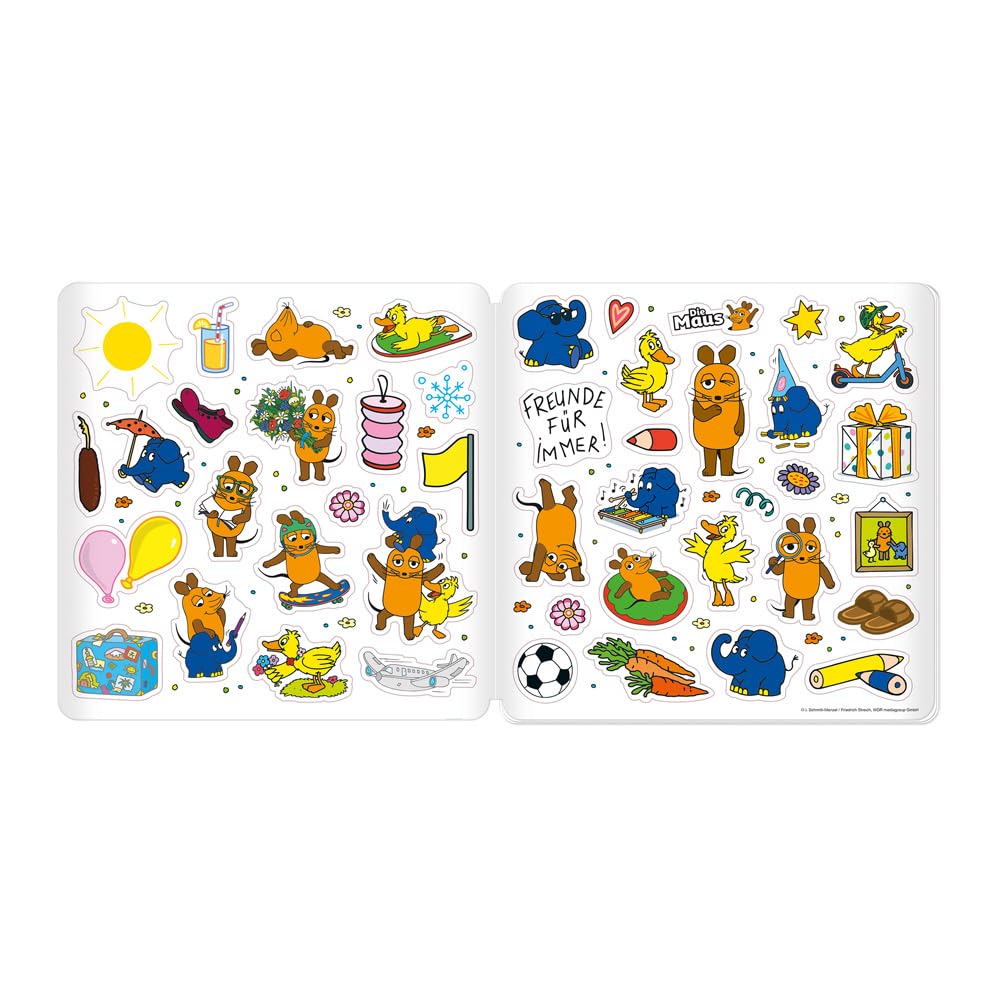 Trötsch Die Maus Stickermalbuch Malbuch mit Stickern
