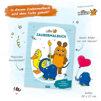 Trötsch Malbuch Die Maus Zaubermalbuch: Malbuch Ausmalbuch (Unser Sandmännchen)